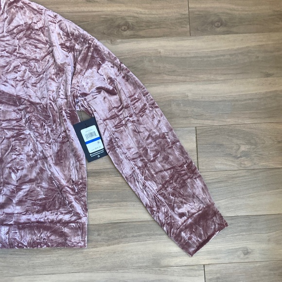 3/$45 Andrew Marc top sport duller pink velvet pull on stretch long sleeve XL - Picture 14 of 17